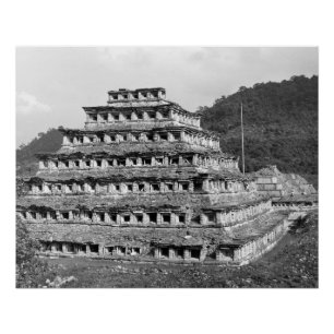 Vintage Photo of Ruins of El Tajín Poster