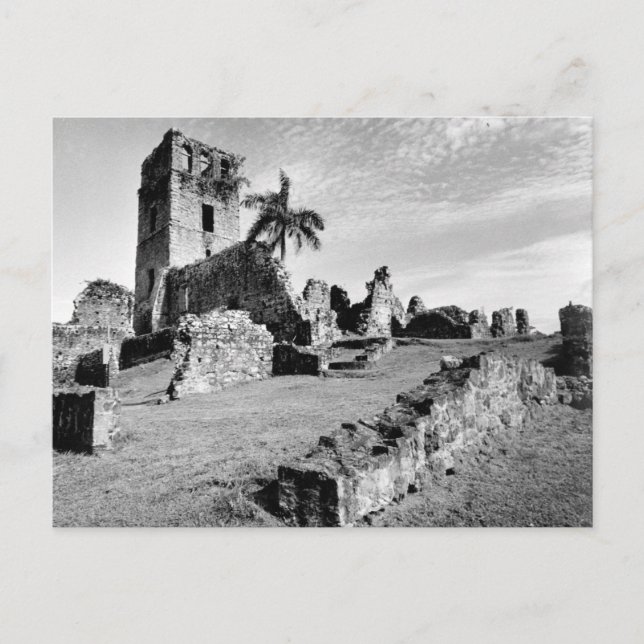 Vintage Photo of Ruins of Old Panama Postcard (Front)