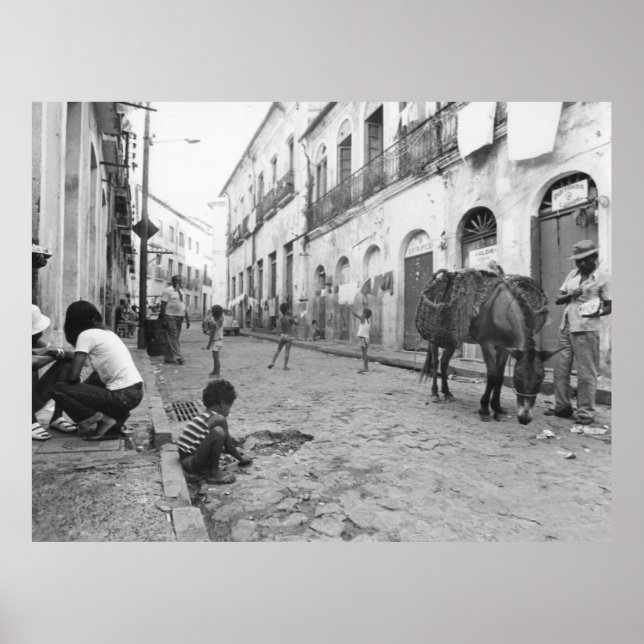 Vintage Photo of Salvador City Brazil Poster (Front)