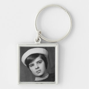 Vintage Photo of Young & Stylish Young Mod Girl Key Ring