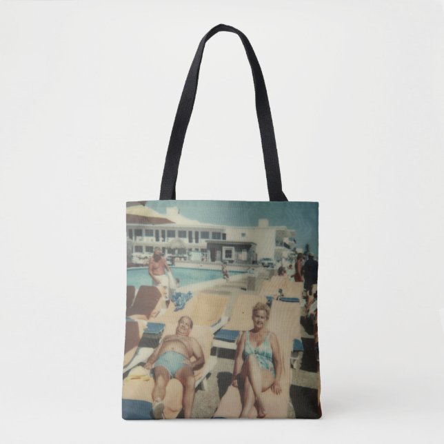 Vintage Photo Pool Beach Tote Bag (Front)