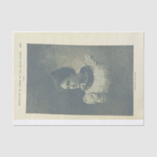 Vintage photo Princess decoupage Tissue Paper