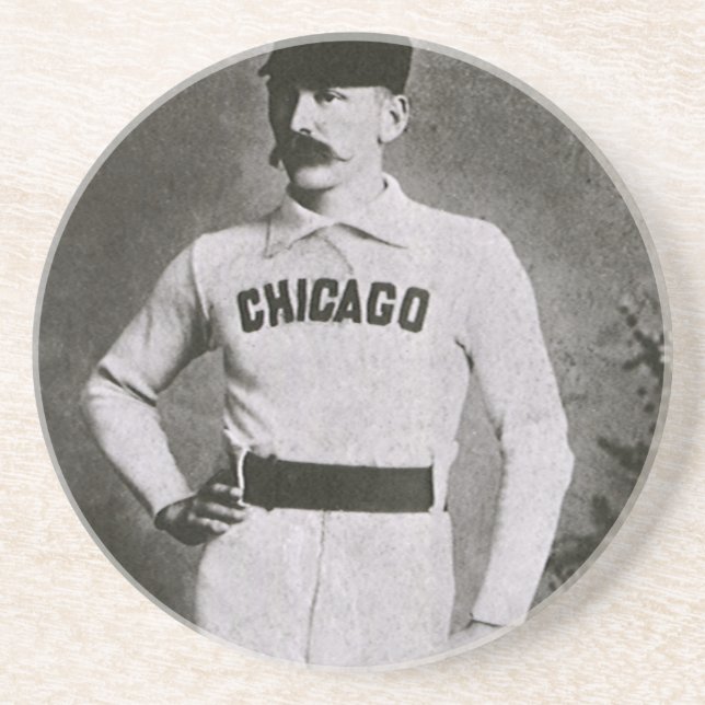 Vintage Photo, Sports Chicago Baseball Player Coaster (Front)