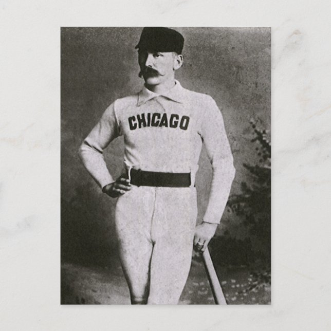 Vintage Photo, Sports Chicago Baseball Player Postcard (Front)