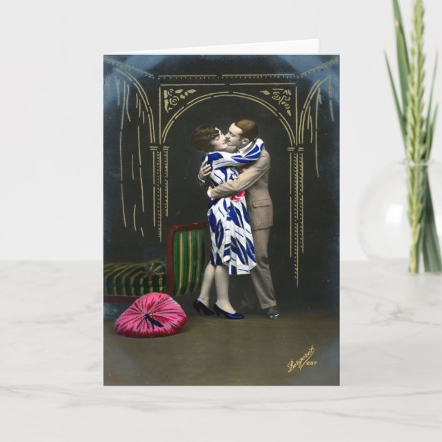 Vintage Photo Valentine Holiday Card (Front)