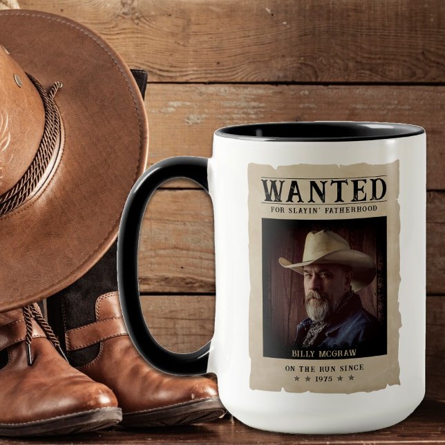 Vintage Photo Wanted Poster Funny Father's Day Mug (Vintage Photo Wanted Poster Funny Father's Day Mug
)