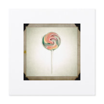 VINTAGE PHOTOGRAPH LOLLIPOP CARD