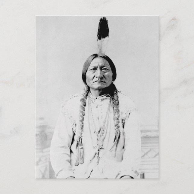 Vintage Photograph of Lakota Leader Sitting Bull Postcard (Front)