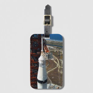 Vintage Photograph of Saturn V Luggage Tag