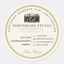 Vintage Photographer Branding Elegant Studio Logo