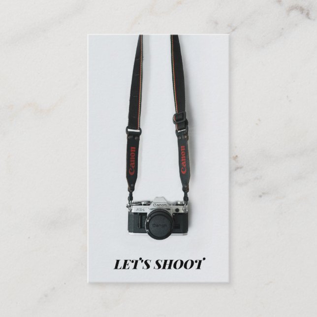 Vintage Photographer Business Card (Front)