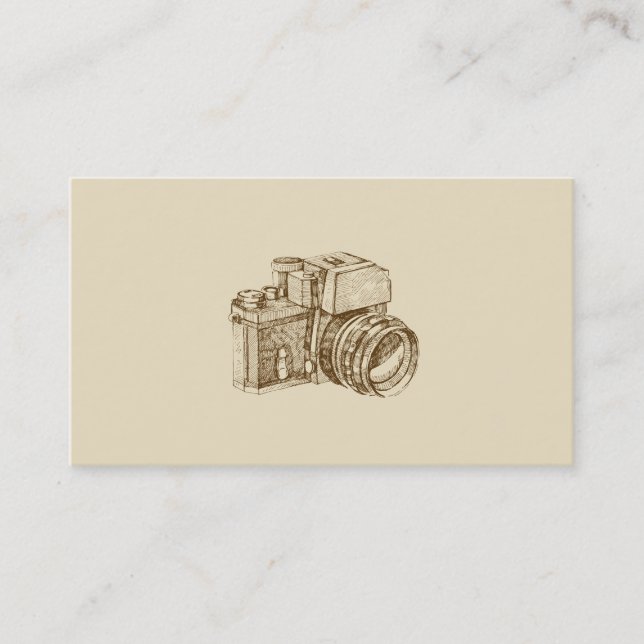 Vintage Photographer Business Card Template (Front)