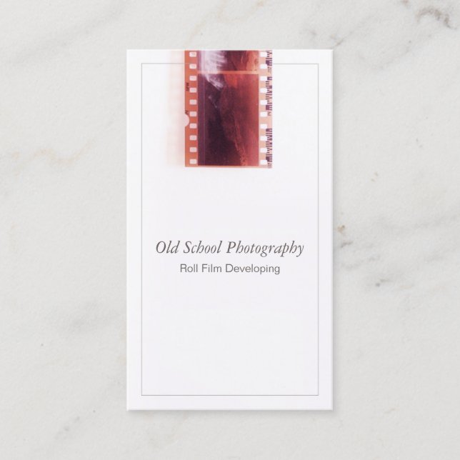  Vintage Photographer Camera Film Business Card (Front)