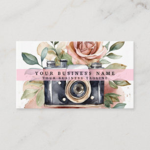 Vintage Photography Camera Business Card