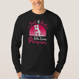 Vintage Photography Just A Girl Who Loves Photogr T-Shirt
