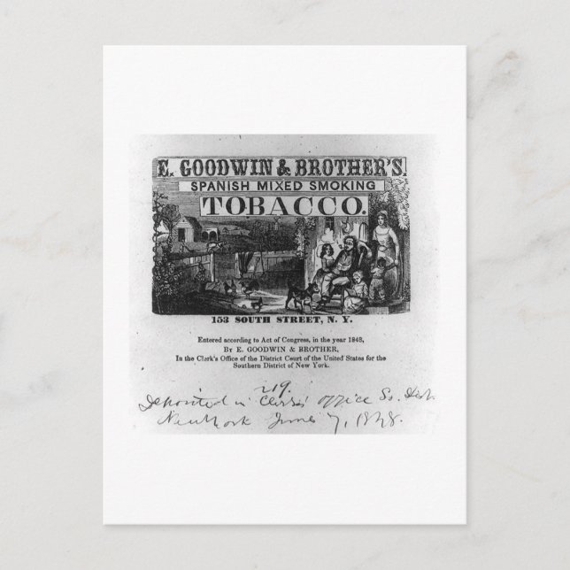 Vintage Photography Tobacco Postcard (Front)