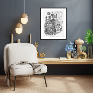 Vintage Photopainters At The Louvre Print