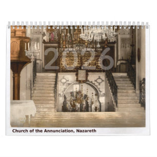 Vintage Photos of Sacred Holy Land Sites Calendar