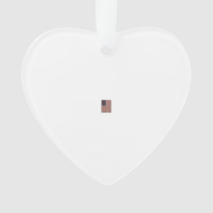 Vintage Pi American Flag Math Teacher Shirt Design Ornament