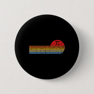 Vintage Pi Day 3.14 - Funny Math Teacher Student G 6 Cm Round Badge