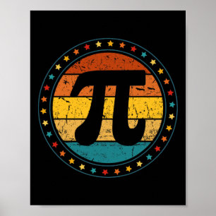 Vintage Pi Day Funny Math Teachers Happy Pi Day Wo Poster