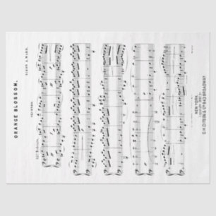 Vintage Piano Duet Sheet Music Decoupage