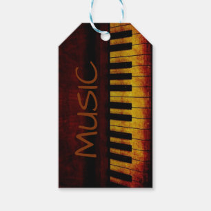 Vintage Piano Gift Tag