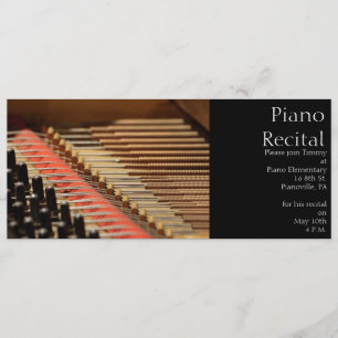 Vintage Piano Invitation