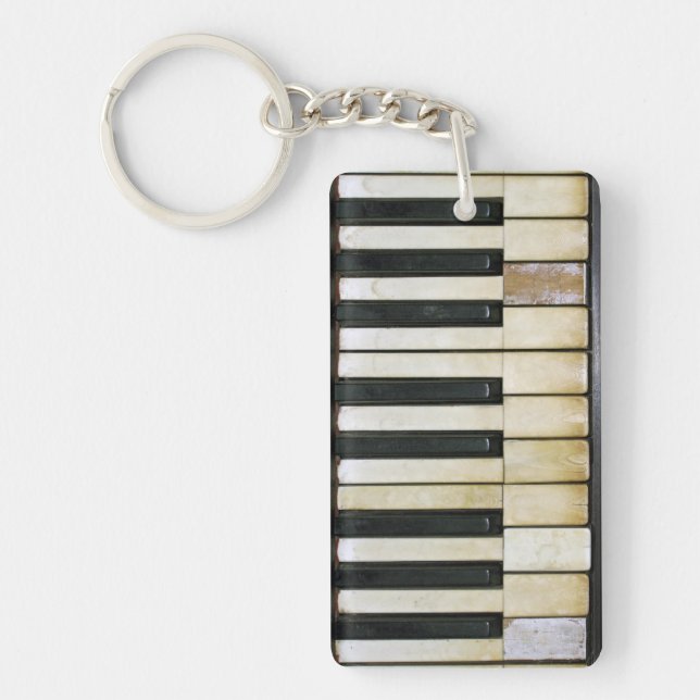 Vintage Piano Key Ring (Front)