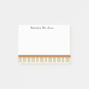 Vintage Piano Keyboard Music for Pianist Post-it Notes