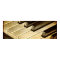 Vintage Piano Keys Poster