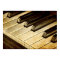 Vintage Piano Keys Poster
