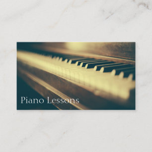 Vintage Piano / Pianist Photograph - Business Card