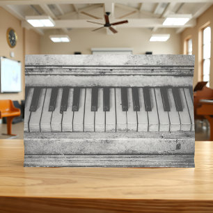 Vintage Piano Rustic Black & White Antique Photo Tissue Paper