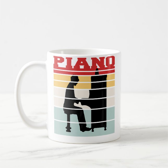 Vintage Piano Team Coffee Mug (Left)