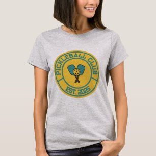 Vintage Pickleball Club Est. 2024 Emblem T-Shirt