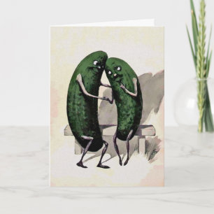 Vintage Pickles Valentines Day Card