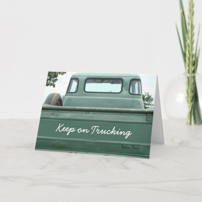 vintage Pickup Truck2 - customise Card (Front)