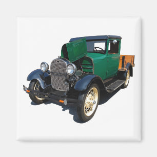 vintage pickup truck magnet