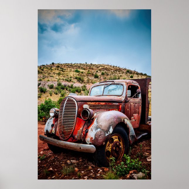 Vintage pickup truck poster (Front)