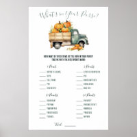 Vintage Pickup Truck What's in Your Purse? Game