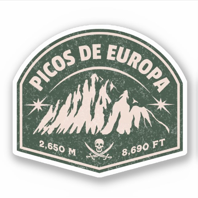 Vintage Picos de Europa Cantabrian Mountains (Front)