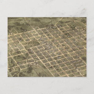 Vintage Pictorial Map of Columbia SC (1872) Postcard