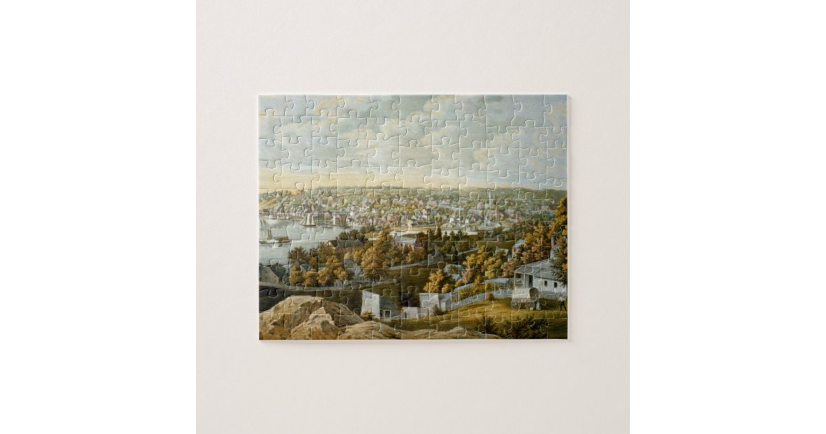 Vintage Pictorial Map of (1855) Jigsaw Puzzle Zazzle