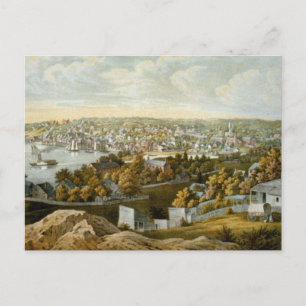 Vintage Pictorial Map of Georgetown (1855) Postcard
