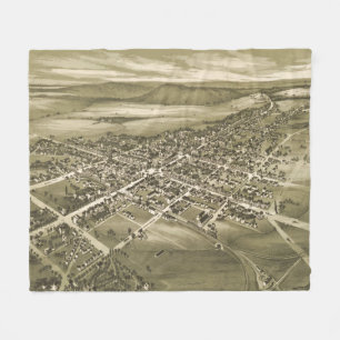 Vintage Pictorial Map of Gettysburg PA (1888) Fleece Blanket