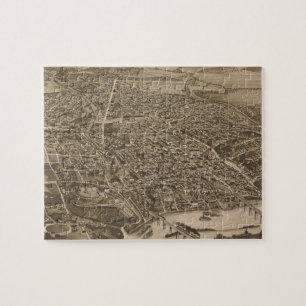 Vintage Pictorial Map of Knoxville (1886) Jigsaw Puzzle