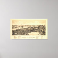 Vintage Pictorial Map of Meredith NH (1899)
