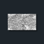 Vintage Pictorial Map of Paris (17th Century) Canvas Print<br><div class="desc">This is a vintage pictorial map of Paris produced in the 17th century.</div>