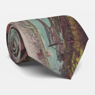Vintage Pictorial Map of Pittsburgh PA (1904) Tie